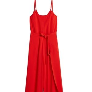 NWT. Red Athleta “It’s a wrap” Romper. Size 4